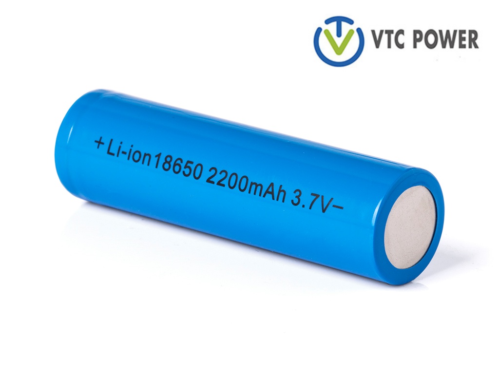 Li-ion 18650 2200mah 3.7v təkrar doldurulan litium batareya